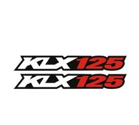 MPODYTSF Motorcycle Decal Sticker Motorcycl Reflection Stickers Stripes For KAWASAKI KLX125 KLX 125L 2003 2004 2005 2006 Motorcycl SwingArm Decorate Decals Accessories(Black- Silver)