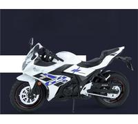 MPODYTSF Scale Model 1:12 For Suzuki GSX-250R Motorcycle Miniature Model Off-Road Motorbike Racing Sound & Light Diecast Collection Gift(White)