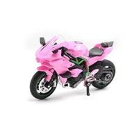 MPODYTSF Scale Model 1: 18 Alloy For Kawasaki H2R Motorcycle Model Scooter Gift Cake Ornament(Pink)