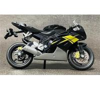 MPODYTSF Scale Model 1:18 Alloy Racing Motorcycle Model Diecast Metal Street Sports Gift For Y-AMAHA R6 R 6(Black- Silver)
