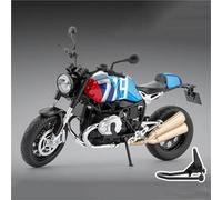 MPODYTSF Scale Model 1:9 Die-casting Model Alloy Collection Hobby Gift Off-road Motorcycle For BMW Retro Latte(Blue)
