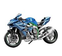 MPODYTSF Scale Model For KAWASAKI H2R Simulation Alloy 1:9 Motorcycle Model Car(Blue)