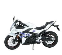 MPODYTSF Scale Model For Suzuki GSX-250R Simulation Alloy 1/12 Motorcycle Model Sound Light Car(White)