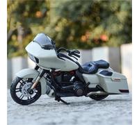 MPODYTSF Scale Model Motorcycle Model 1:18 For Harley For Davidson CVO Road Glide 2018 Die Cast Vehicles Collectible(White)