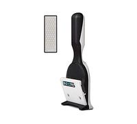 MPOWER Fixed Angle Knife Sharpener + 220Grit Diamond Stone - Sharpen Kitchen Knives Easily with Precision - Magnetically Holds the Blade at the Perfect Angle
