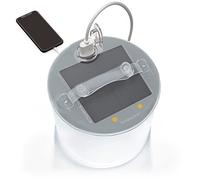 MPOWERD Luci Base Camp: Inflatable Lantern Rechargeable via Solar or USB-C + Phone Charger, 360 Lumens White LEDs, Matte Finish, Lasts Up to 100 hrs, Waterproof, Camping, Backpacking, Emergencies