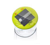 MPOWERD Luci Outdoor 2.0: Solar Inflatable Lantern Rechargeable via Solar or USB-C, 75 Lumens, Clear Finish + Cool LEDs, Lasts Up to 24 hrs, Waterpro