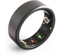 MPOWRX The New 2024 Fitness Smart Ring, Smart Ring Health Tracker for Women & Men, continuously Records Sleep Quality, Heart Rate, Blood Oxygen, and Pedometer, IPX8 (space black,12#-21.5mm)