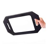 Mpowtech Hand Held Mirror with Handle,Haircut Barber Mirror for Hair and Beauty Salon - Barbershop (16.14 L x 9.84 W)