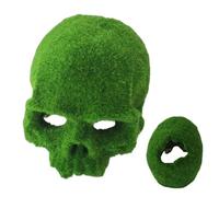 Mppchhn Aquarium Decor - Realistic Moss Skull Shelter Decor | Decorative Habitat Tank Accessories,for Shrimp Betta Freshwater Saltwater Landscaping Breeders Keepers Aquascapers