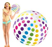 Mppchhn Beach Ball - Inflatable Balls for Kids,Fun Rainbow Color Outdoor Toy for Birthday Play Outside School Yard Party July Boys Family Backyard Camping Lake Water Teen Decorations