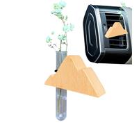 Mppchhn Car Vase Vent Clip,Reusable Air Freshener Car - Wooden Hydroponic Aromatherapy Perfume Decor for Men Women Auto Van RV Home Automotive Decorations Aesthetic
