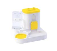 Mppchhn Cat Feeder and Water Dispenser | 2-in-1 High Capacity Kitten Feeder | Spill Proof Automatic Food and Water Dispenser for Living Room Vacation Puppy Bunny Dogs Cats Kitten Indoors Home