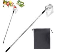Mppchhn Fruit Picker Pole - Adjustable Fruit Tree Picker - Adjustable Grabber Reacher Tool Rust-Proof Gadget for Harvest Agricultural Garden Outdoor Home