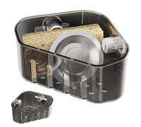 Mppchhn Inside Sink Sponge Holder,Kitchen Sink Strainer Basket Sponge Rack | Suction Cup Food Catcher Storage Organizer for Home Shower Soap Toiletry Dorm Bathroom Hotel Apartment