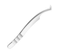 Mppchhn Lash Extension Tweezers - Lash Cluster Tweezers | Curved Tip Stainless Steel Tool Anti-Slip Professional for Grooming Women Girls Daily Morning Travel Salon Date Facial