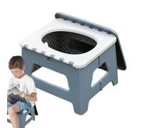 Mppchhn Outdoor Toilet for Camping, Portable Toilet for Adults Camping, Compact Foldable Stool Seat for Tent Hiking Boat Shower RV Backpacking Car Travel