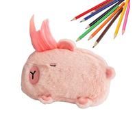 Mppchhn Plush Pencil Bag,Capybara Storage Organizer | Animal Plush Pen Case - for Office Middle High School Classroom College Dorm Travel Working Studying Students Teachers School College Home