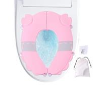 Mppchhn Toddler Toilet Seat, Splash-Proof Baby Toilet Seat Attachment, Folding Anti Slip Portable for Boys Girls Kids Bathroom Car Home Travel