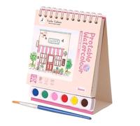 Mppchhn Watercolor Paint Book - Vertical Washable Watercolor Sketchbook | Drawing Workbook Painting Sketchbook, Portable Airplane Activities for Toddler Children