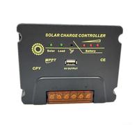 MPPT Solar Charge Controller 10A 20A 30A Compatible with 12V 24V Battery Systems Featuring Adaptive Voltage Identification (10A)