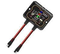 MPPT Solar Charge Controller IP67 Waterproof 10A 12V Enhanced Efficiency Real Time Monitoring Intelligent Battery Protection Supports Lithium for AGM Gel Flooded Batteries SAE Port