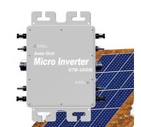 MPPT Solar Micro Inverter, Solar Power DC 22-60V to AC 120/230V Converter, 2000W 2400W 2800W, for Car Home Use 2000W-Grey