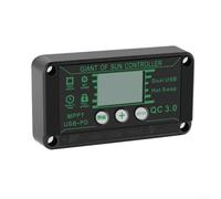 MPPT Solar Panel Controller with Built-In Digital Display Providing Real-Time Data on Charging Efficiency and Battery Health (80A)