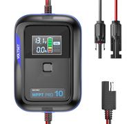 MPPT Solar Panels Charge Controller, 10A, 12V, Portable, Intelligent, for AGM, Gel, LiFePO4 Batteries