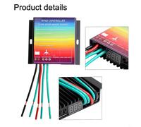 Mppt Wind Turbine 800w Controller 500w Charge Ip67 24v Protection with Water-Repellent for 12v Overcharge Systems (Color800w)