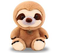 MPQDFG Weighted Sloth Plush, Weighted Sloth Stuffed Animal for Anxiety, Cute Plushies Pillow Toy Gift for Kids Adults Brown 25CM