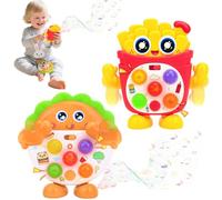 MPQMPQ Baby Musical Toys, Sensory Toys for Babies with Music & Sound Effects & 5 Level Quick Push Game, Interactive Light up Baby Toy, Birthday Gift for Boy Girl 1 2 3 Year Old