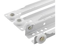 Mprofi MT® 2 Pieces, 1 Pair | Drawer Runners | Drawer Slides | 350mm Length | Load Capacity 30kg | White | Draw Sliders | Partial Extension Ball Bearing | Kitchen Cabinet Draw Runners