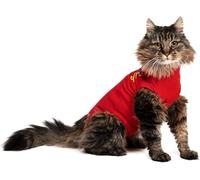 MPS Medical Pet Shirt Cat, Surgery Recovery Suit, Red, XX-Small