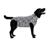 MPS Medical Pet Shirt Dog, Surgery Recovery Suit, Zebra-Print, Medium