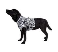 MPS Medical Pet Shirt - TOP, Top Body Shirt for Dogs, Zebra-Print, Medium