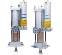 MPT 1T to 10T Bore Size 63-100mm Pressure Double Action Standard Pneumatic Hydraulic Gas-Liquid Pressurized Booster Cylinder(MPT80X150-20-5T)