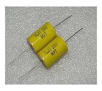 MPT 250V 10uF 106j 250VDC axial Copper pin Frequency Division Film Capacitor 10pcs
