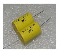 MPT 8.2UF 100V 8.2J 100VDC Axial Pro Crossover Film Capacitor 10pcs