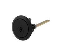 MPX6 Standard Rim Cylinder High Security Lock Barrel for Surface Mounted Nightlatch Systems with Multi Pin Protection and UK Standard Fit (MK, Matt Black)