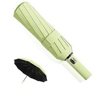 MPXEAVG Umbrella Windproof Strong, 60 Ribs Automatic Umbrella, Auto Open Close, for Women Men (Matcha Green)