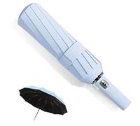 MPXEAVG Umbrella Windproof Strong, 60 Ribs Automatic Umbrella, Auto Open Close, for Women Men (Sky Blue)