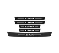 5Pcs Car Door Sill Protector Strips for Toyota CHR C-HR 2016-2022,Car Door Sill Scuff Plate Carbon Fiber Kick Plates Automobile Threshold Protection Sticker