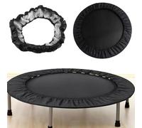 MPYEKP Trampoline Spring Cover Multicolor Safety Pad, Trampoline Edge Protection, Waterproof and Tear-Resistant Trampoline Safety Spring Cover Round Frame Pad(Black,40in)
