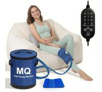 MQ 13L Cold Therapy Machine for Knee, Shoulder, Waist, Hip, Blue | Ice Water Circulation System with Remote, Timer and Extended Straps, Cooling Pack Device for Universal Joint Recovery