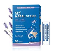 MQ 50ct Nasal Strips for Snoring Lavender Scent Nose Strips for Breathing Extra Strength Snore Strips to Open Nasal Passages, Relieve Nasal Congestion