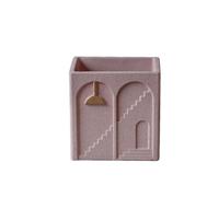 Mq5rB8u1 Cement Planters: Simple, Creative, And Unique Planters For Pothos-Square Vintage-Style Planters(Pink,Medium)
