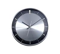 Mq5rB8u1 Living Room Three dimensional scale simple metal 16 inch silent wall clock battery powered Clear and easy to read