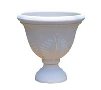 Mq5rB8u1 This Planter Features A Concrete-look Design And Is Ideal For Growing Plants With Deep Root Systems.(White)