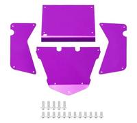 MQAIBENG Aluminum RC Body Guard Armor Protective Shell Plate Set For Axial 1/8 AXP8 Gilamon Trail Buggy Upgrade(Purple)